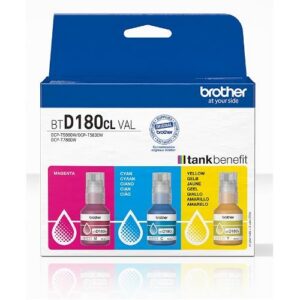 INK BROTHER BTD180CLVAL Kit 3 Flaconi da 5.000 pagine