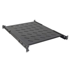 RIPIANO LINK PER ARMADIO RACK 19" ALLUNGABILE 550mm CON 4 AGGANCI NERO per armadi profondi 800mm LKRIP550AN