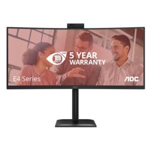 MONITOR AOC LED 34" Wide CURVED CU34E4CW 3840x1440 120HZ 4ms 350cd/mq 20.000.000:1 2x5W MM WEBCAM Reg.H 2HDMI DP USB-C Docking