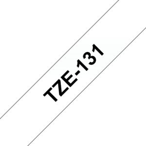 NASTRO BROTHER TZ-131 12mm Nero/Trasparente x PT900 PT-H75 PT-1080BTS