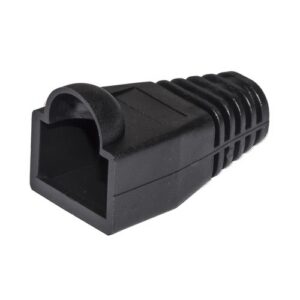 COPRI CONNETTORE PLUG LINK 6mm PER PLUG RJ45 8 POLI CAVO CAT 5E-6 COLORE NERO CONF. DA 100PZ LKPL8N