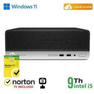 PC HP RINOVO REFURBISHED 400 600 G5 RN64522381 SFF i5-9xx0 8GB SSD 256GB W11P WEBCAM + CLOUD 20GB + NORTON