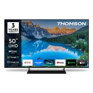 TV THOMSON LED 50" 50UG5X15 SMART GOOGLE TV HOTEL MODE HEVC 4K UHD CI+ 3XHDMI 2XUSB DVB-T/T2/C/S/S2 -  TELEC. RETRO ILLum. VESA