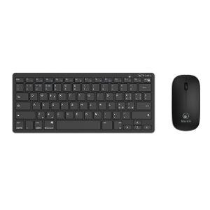 KIT ATLANTIS PREMIUM P013-LK-8955-WB MINI TASTIERA ULTRASLIM WIRELESS DUAL MODE + MOUSE WIRELESS - NERA