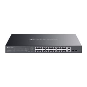 SWITCH TP-LINK OMADA ES228GMP 24P PoE+ GIGABIT 10/100/1000Mbps RJ45+2P GIGABIT NO PoE+2P SFP Budget 384W Easy Managed Switch